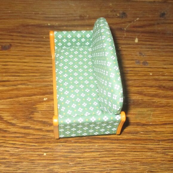 Calico Critters Sylvanian Families Luxury Green Couch Living Room Furniture - Picture 5 of 6